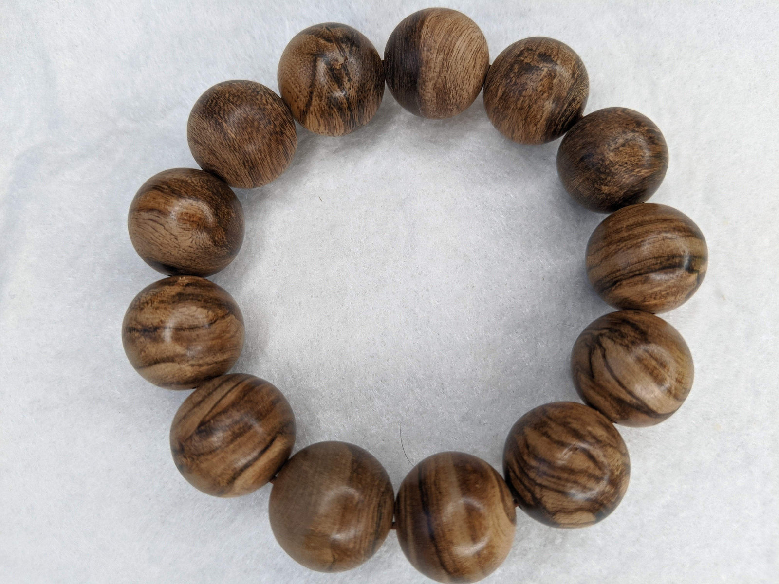 Black Scars - Borneo Wild Agarwood Bracelet 13 beads 30g 18mm -
