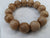 Light Resin Tigerwood Wild Agarwood Bracelet 13 beads 15g 18mm -