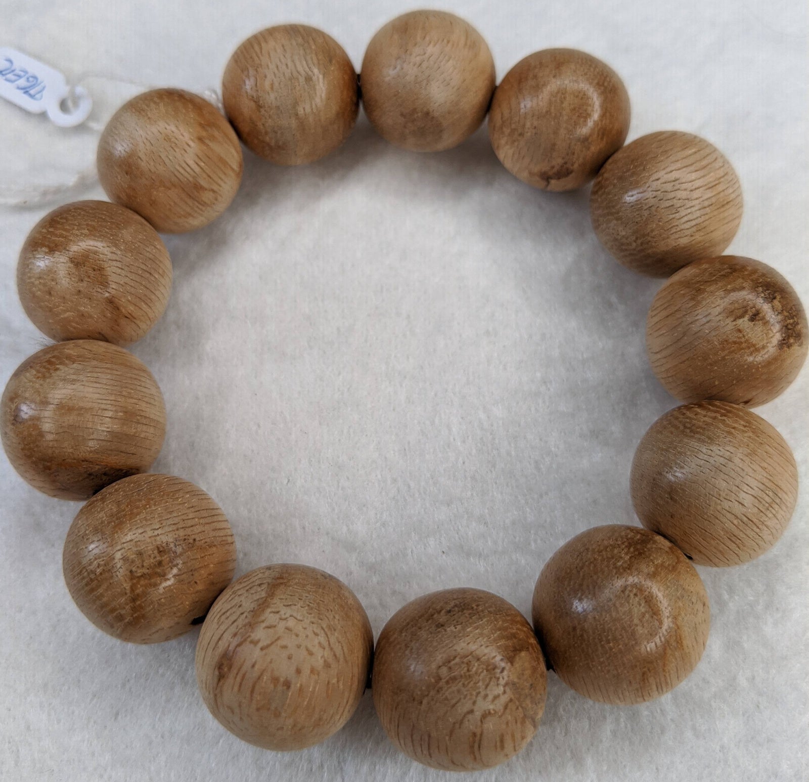 Light Resin Tigerwood Wild Agarwood Bracelet 13 beads 15g 18mm -