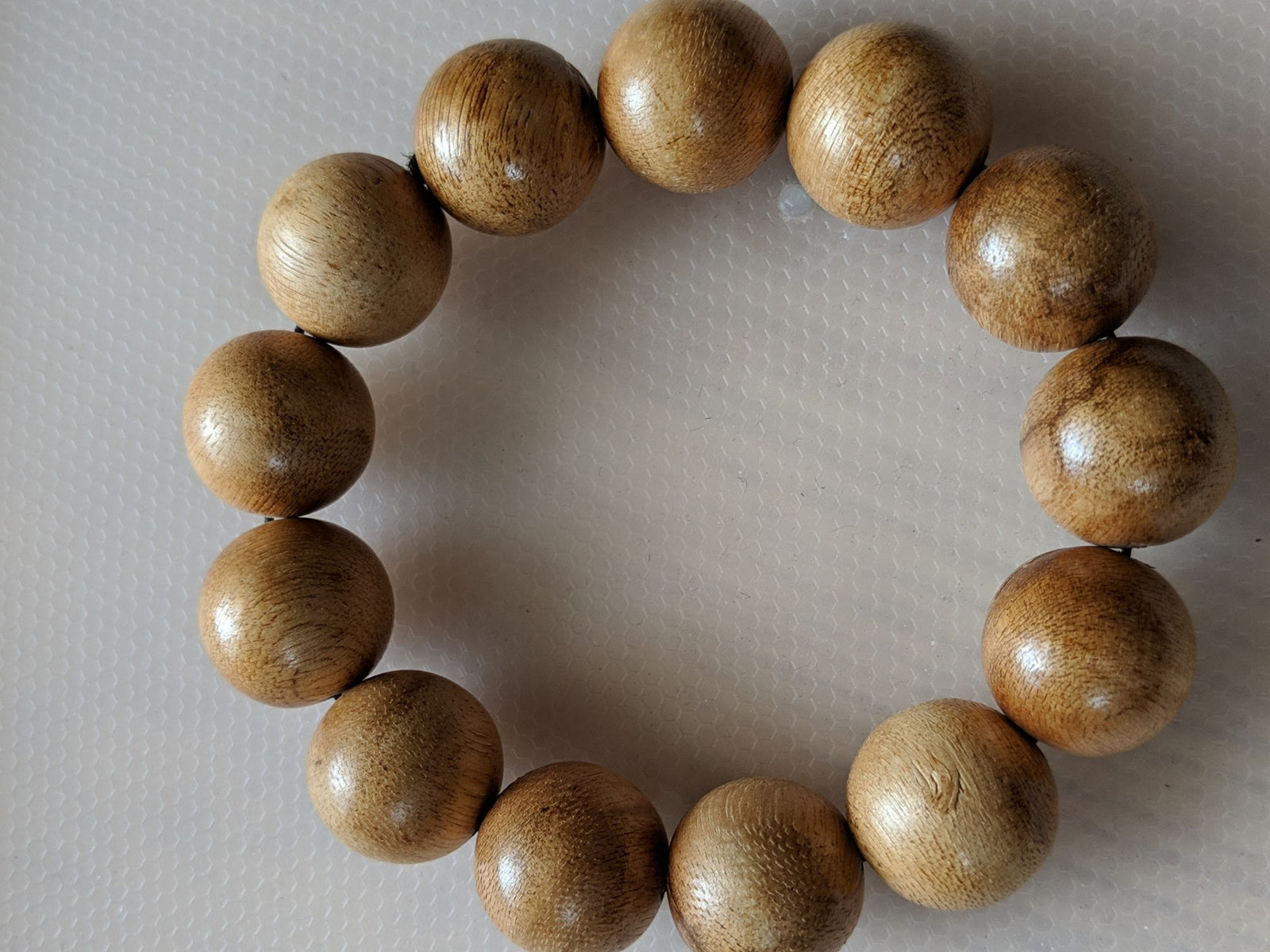 Light resin wild Aquilaria bracelet (light infection agarwood) -