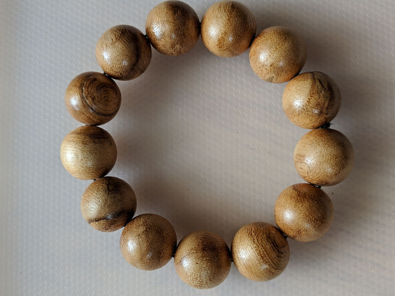 Light resin wild Aquilaria bracelet (light infection agarwood) -