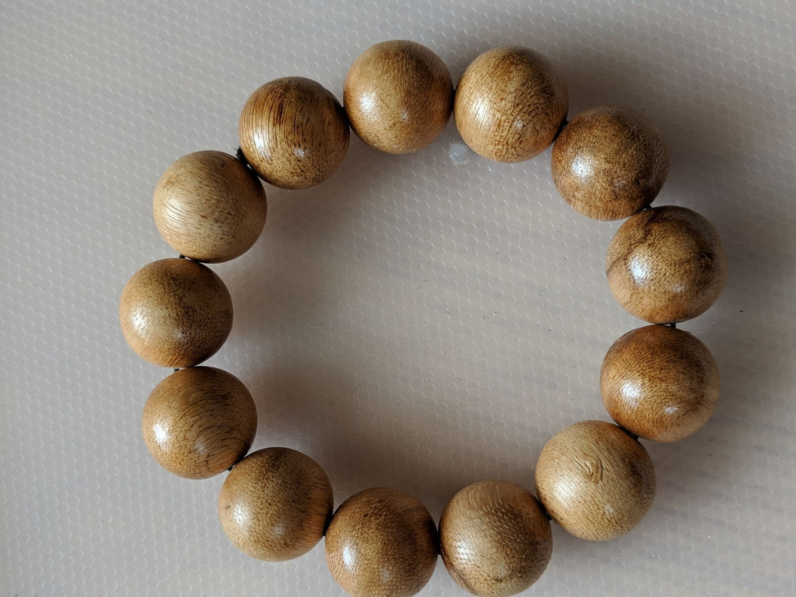Light resin wild Aquilaria bracelet (light infection agarwood) -