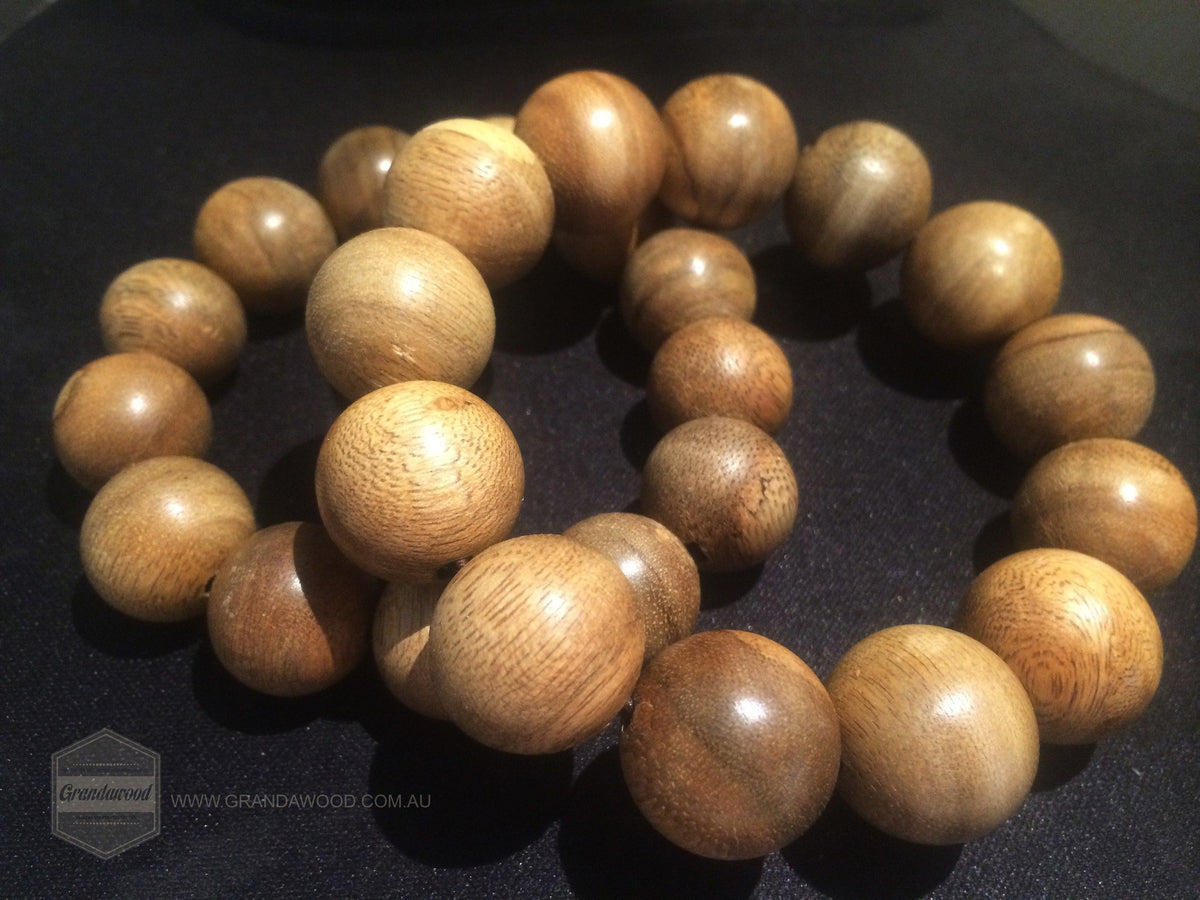 SOLD Natural Wild Young Agarwood Bracelet Polished -