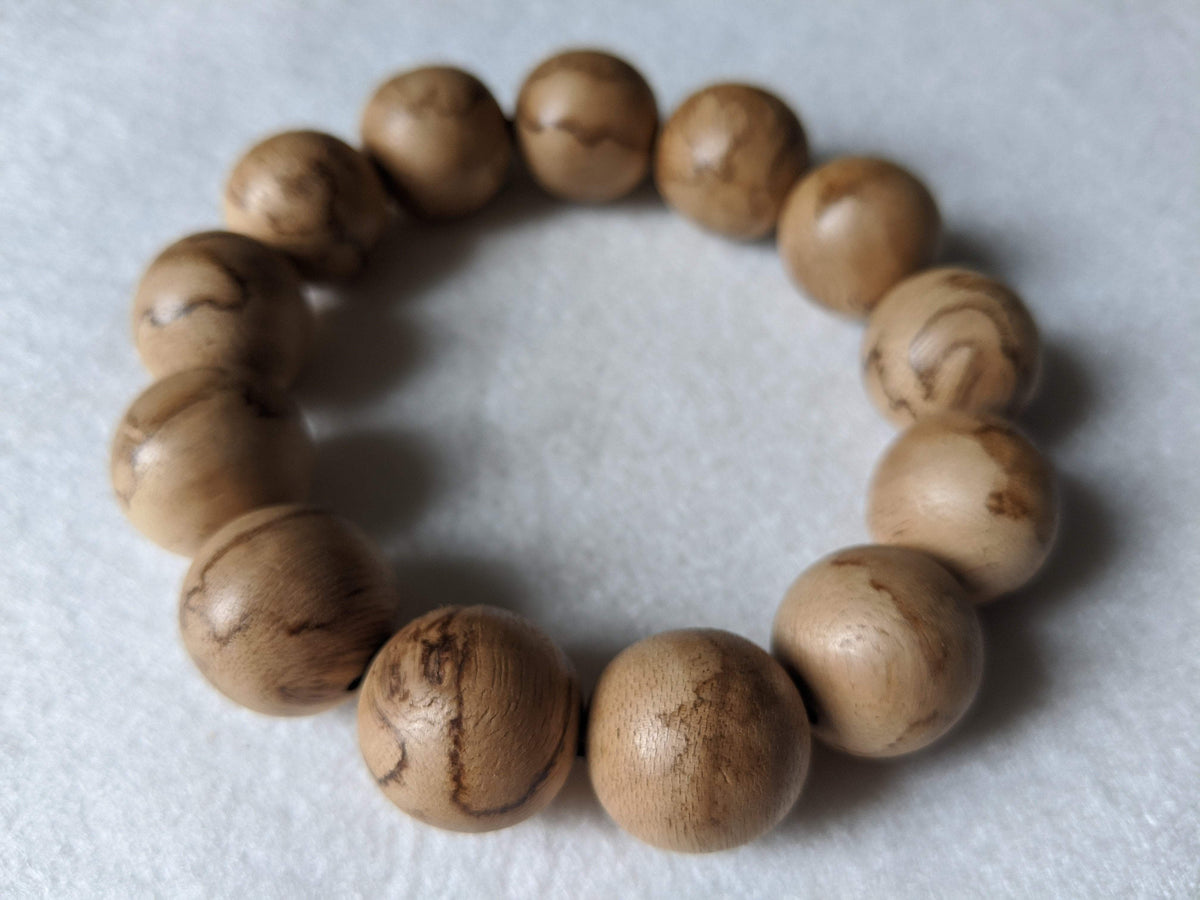 ZZ SOLD ZZ 18mm 12g Tiger Skin Pattern Wild Agarwood Bracelet -