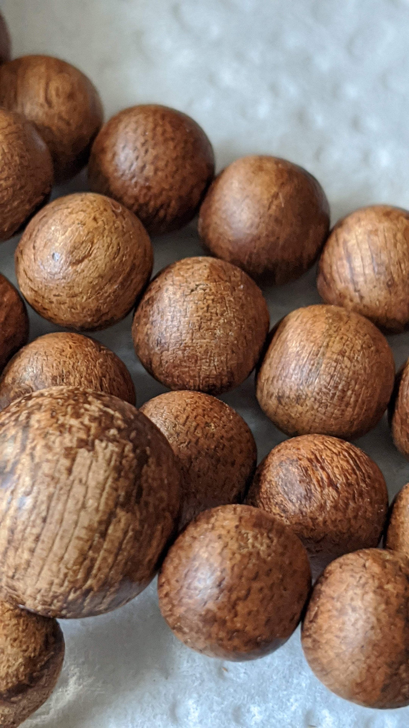 *New* Dusky Red 108 Mala- made from Ambon Island Wild Agarwood 15g 8mm -