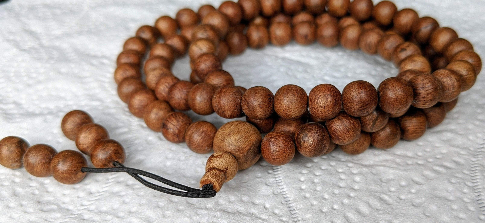 *New* Dusky Red 108 Mala- made from Ambon Island Wild Agarwood 15g 8mm -