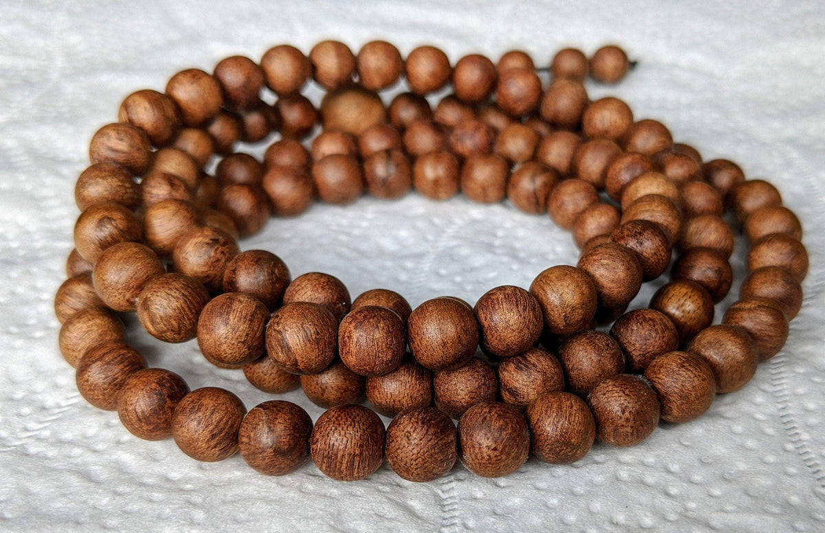 *New* Dusky Red 108 Mala- made from Ambon Island Wild Agarwood 15g 8mm -