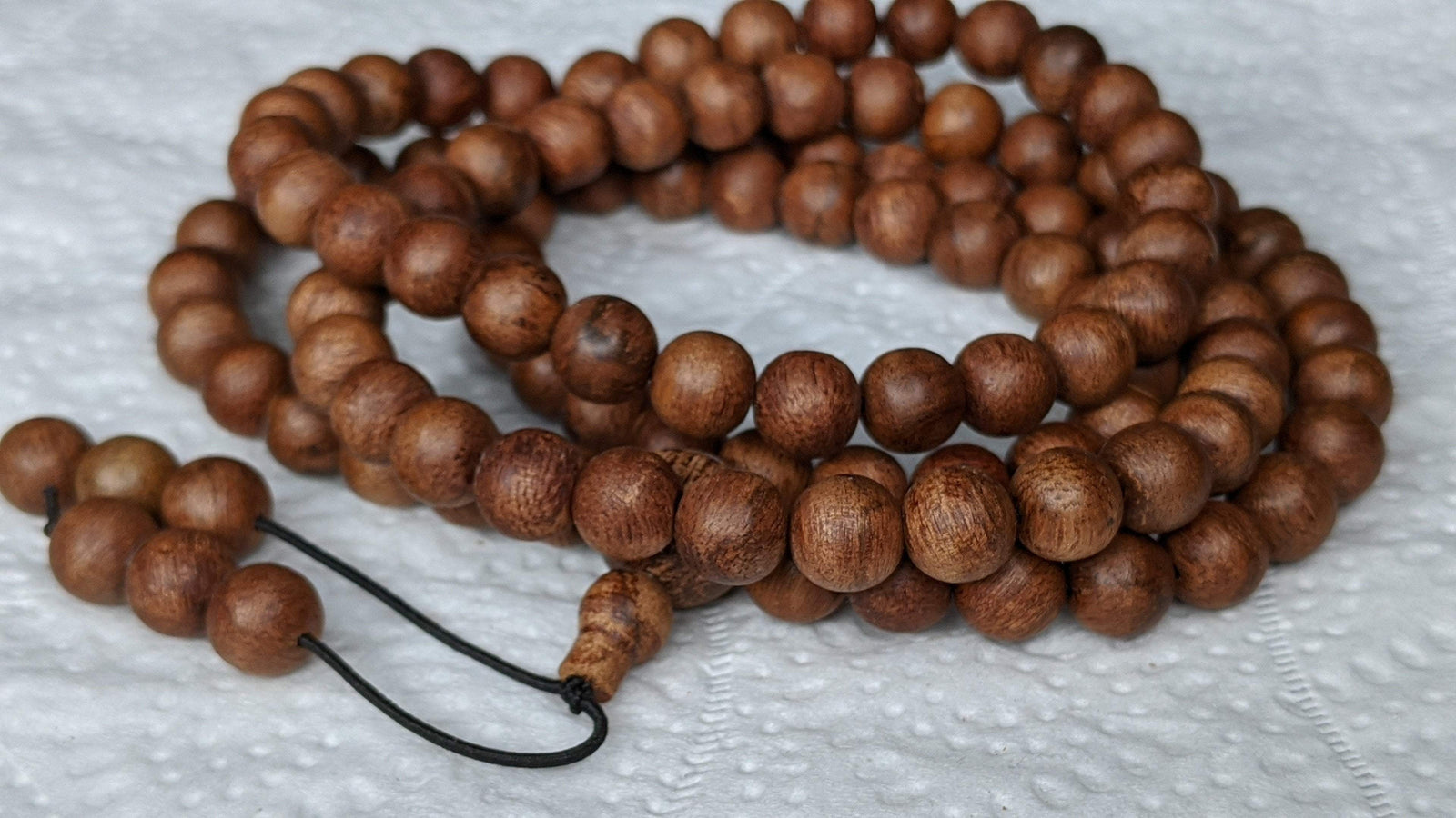 *New* Dusky Red 108 Mala- made from Ambon Island Wild Agarwood 15g 8mm -