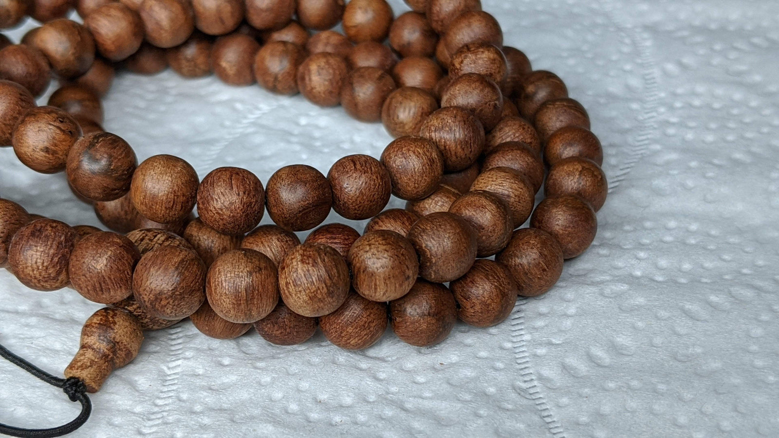 *New* Dusky Red 108 Mala- made from Ambon Island Wild Agarwood 15g 8mm -