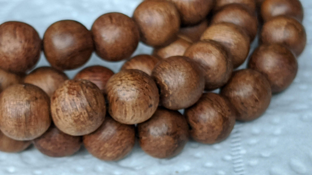 *New* Dusky Red 108 Mala- made from Ambon Island Wild Agarwood 15g 8mm -