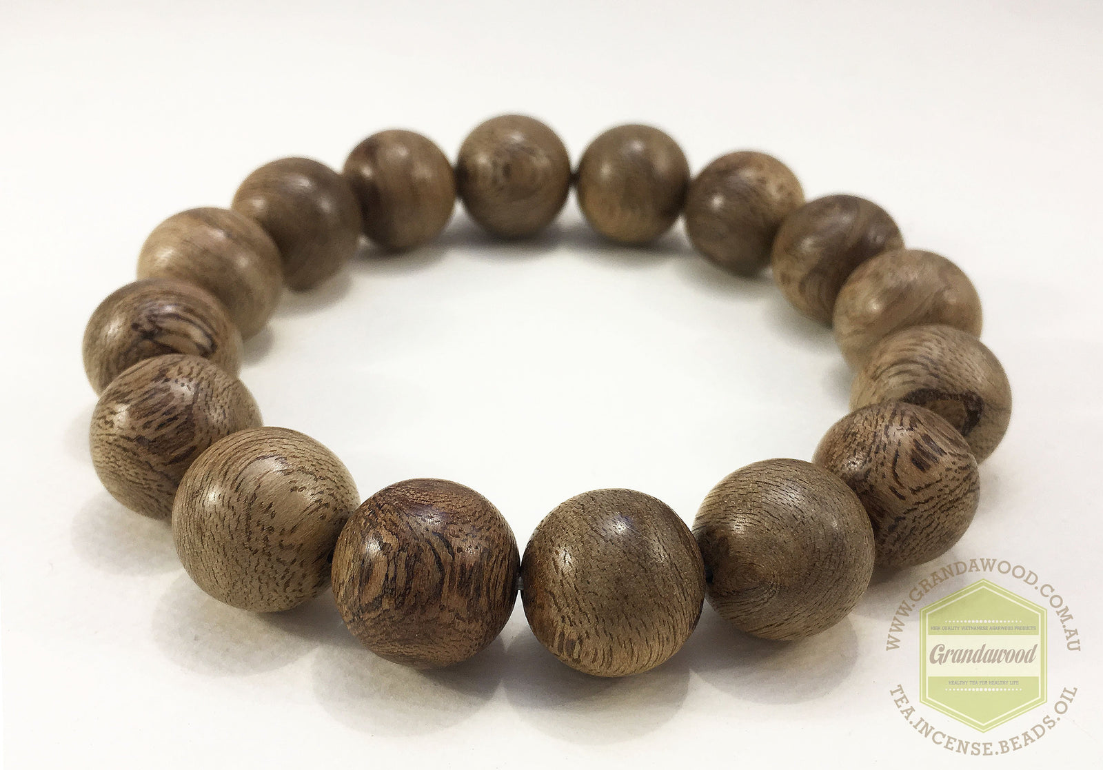 The EKM - East Kalimantan Wild Agarwood Bracelet 14mm 16.5g -