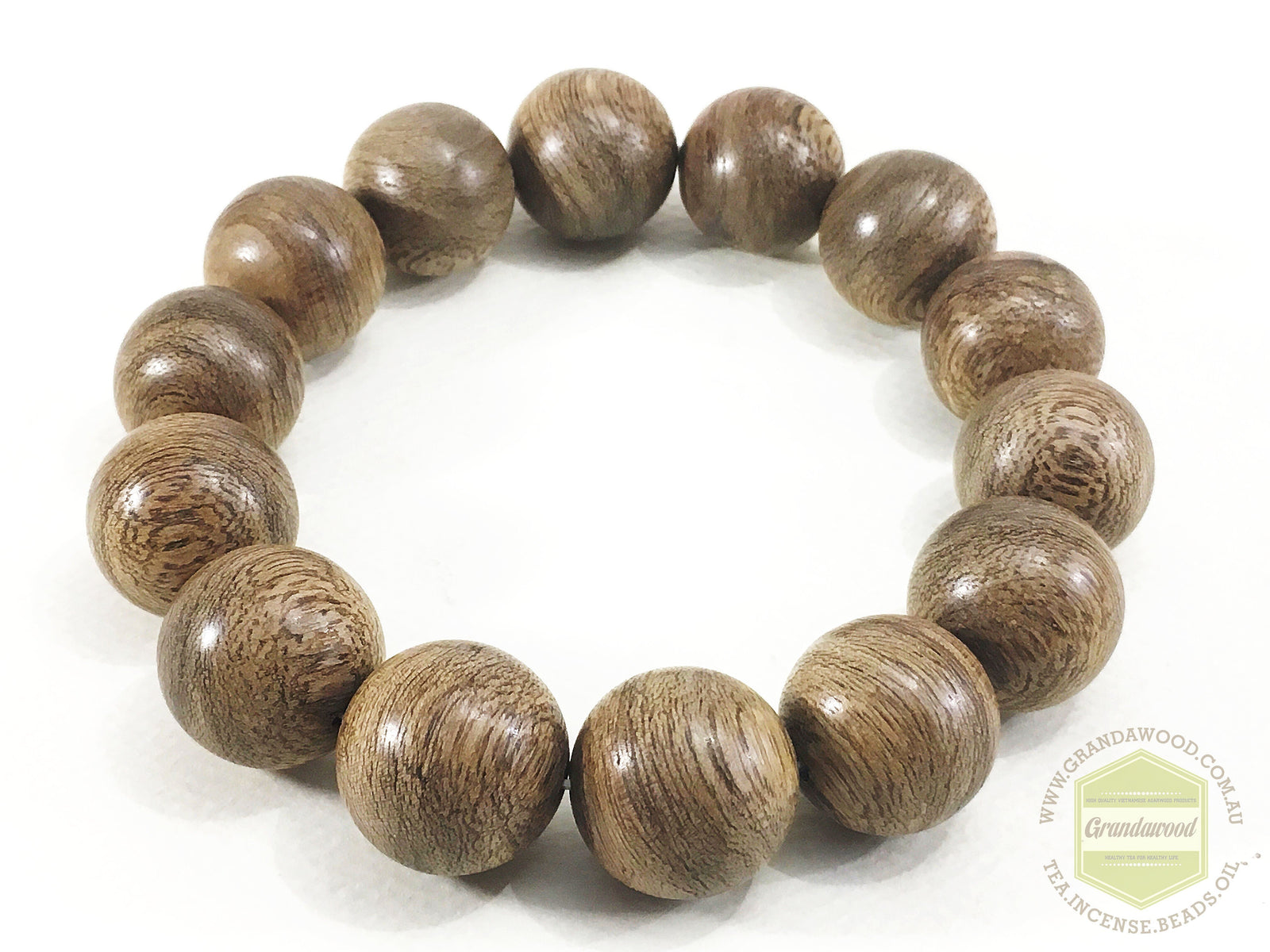 Z-SOLD-Z Indonesia East Kalimantan Wild Agarwood Bracelet 16mm 24g -