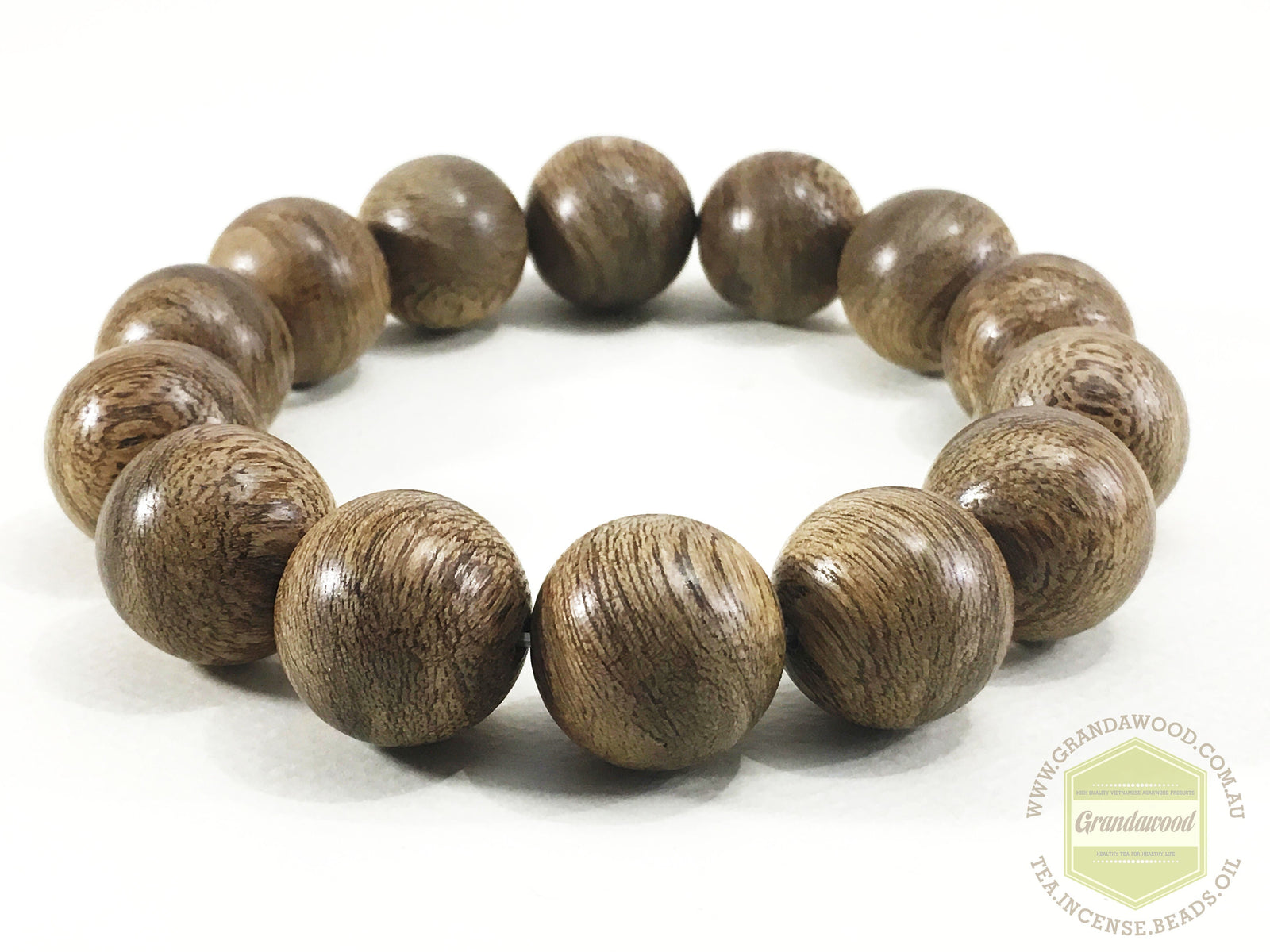 Z-SOLD-Z Indonesia East Kalimantan Wild Agarwood Bracelet 16mm 24g -
