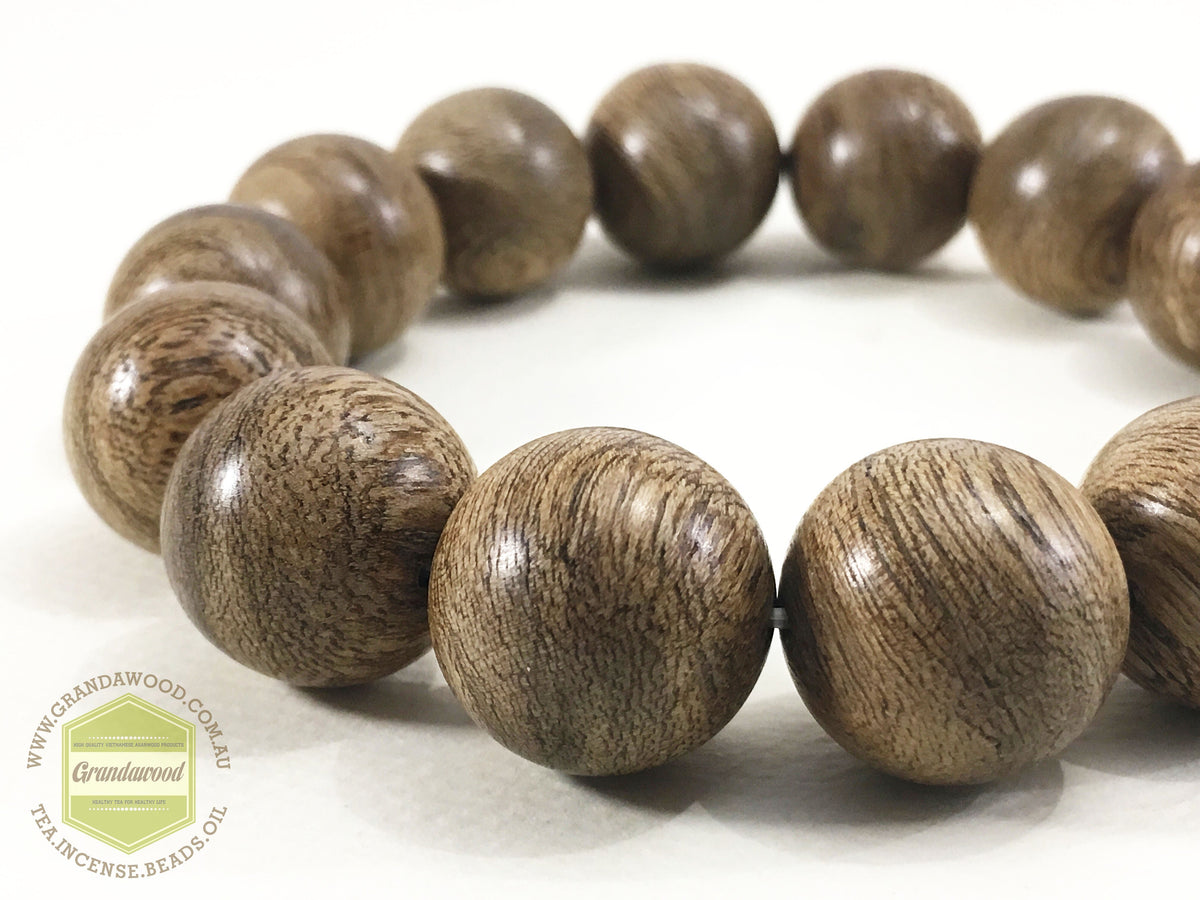 Z-SOLD-Z Indonesia East Kalimantan Wild Agarwood Bracelet 16mm 24g -