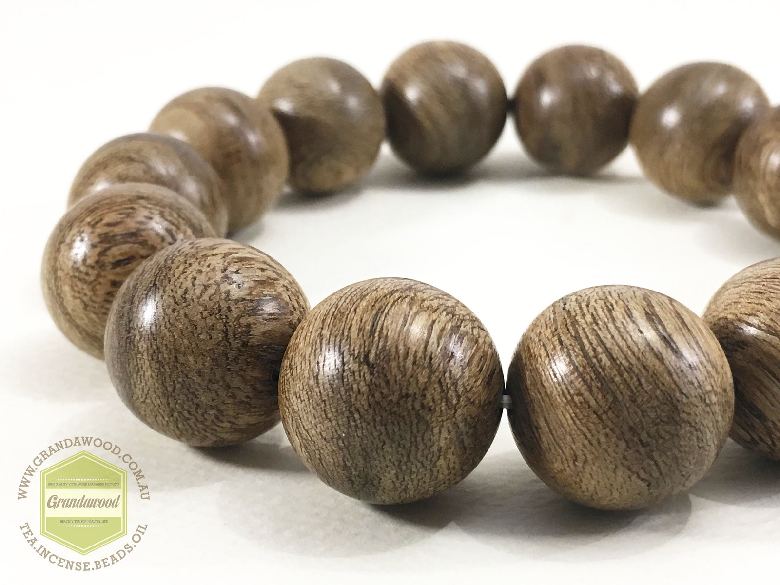 Z-SOLD-Z Indonesia East Kalimantan Wild Agarwood Bracelet 16mm 24g -