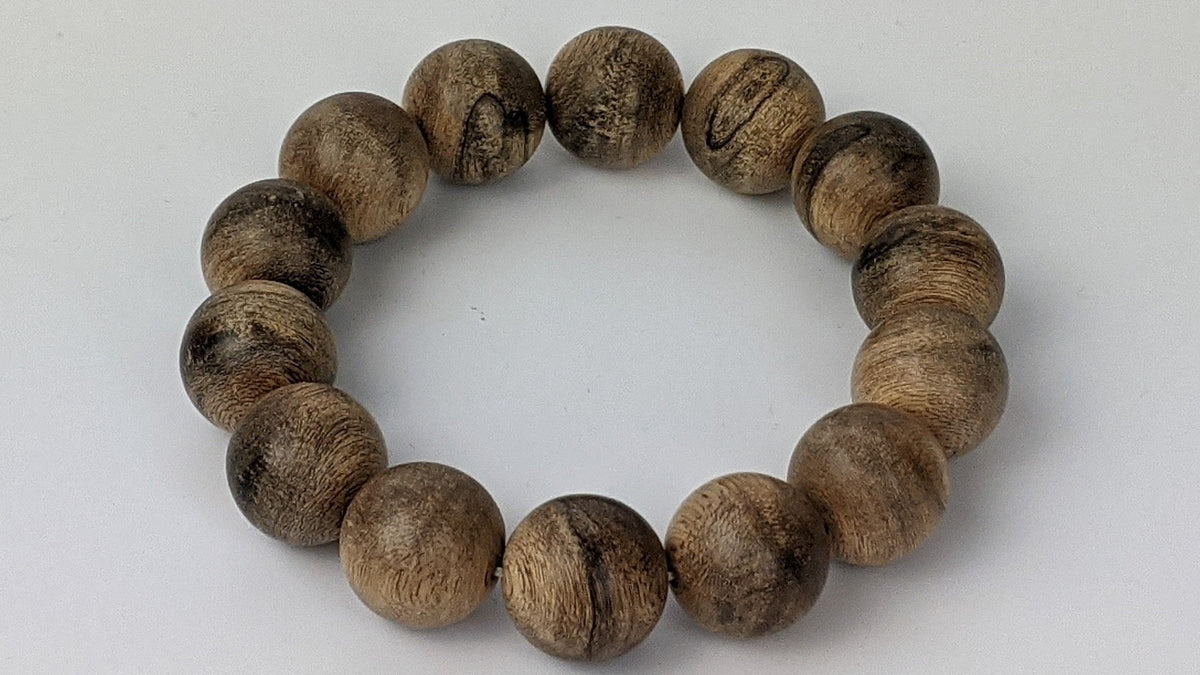 *new* GW27 Wild Agarwood Bracelet Borneo 16mm 27g -