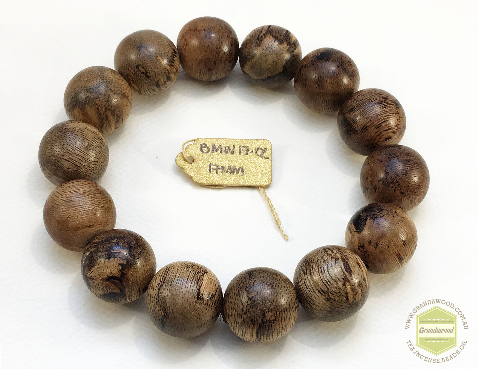 *NEW* Malaysian Wild Agarwood bracelet 17mm- 22.50g -