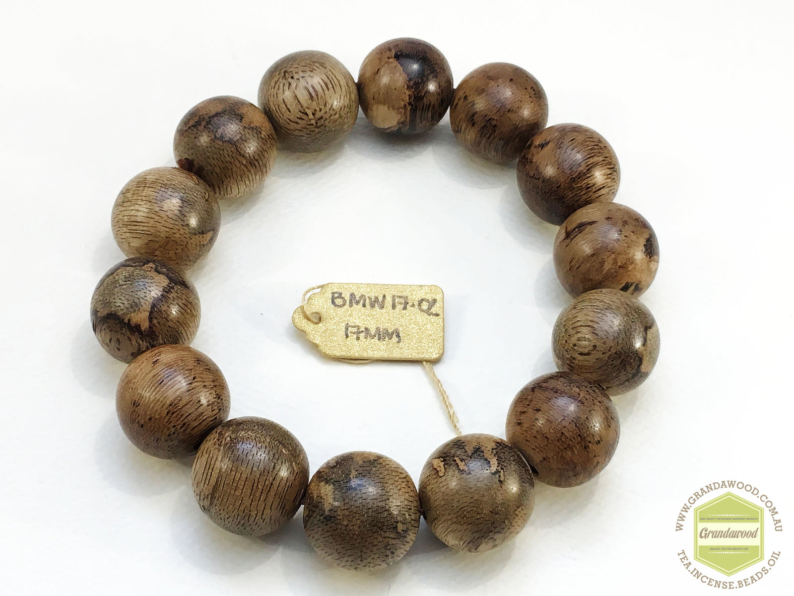 *NEW* Malaysian Wild Agarwood bracelet 17mm- 22.50g -