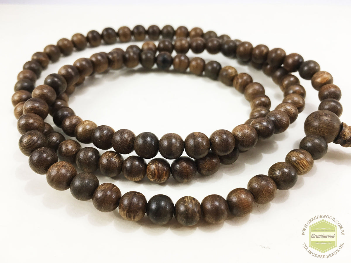 *SOLD* The Elegance: Wild Agarwood 108 mala 6mm 11g -