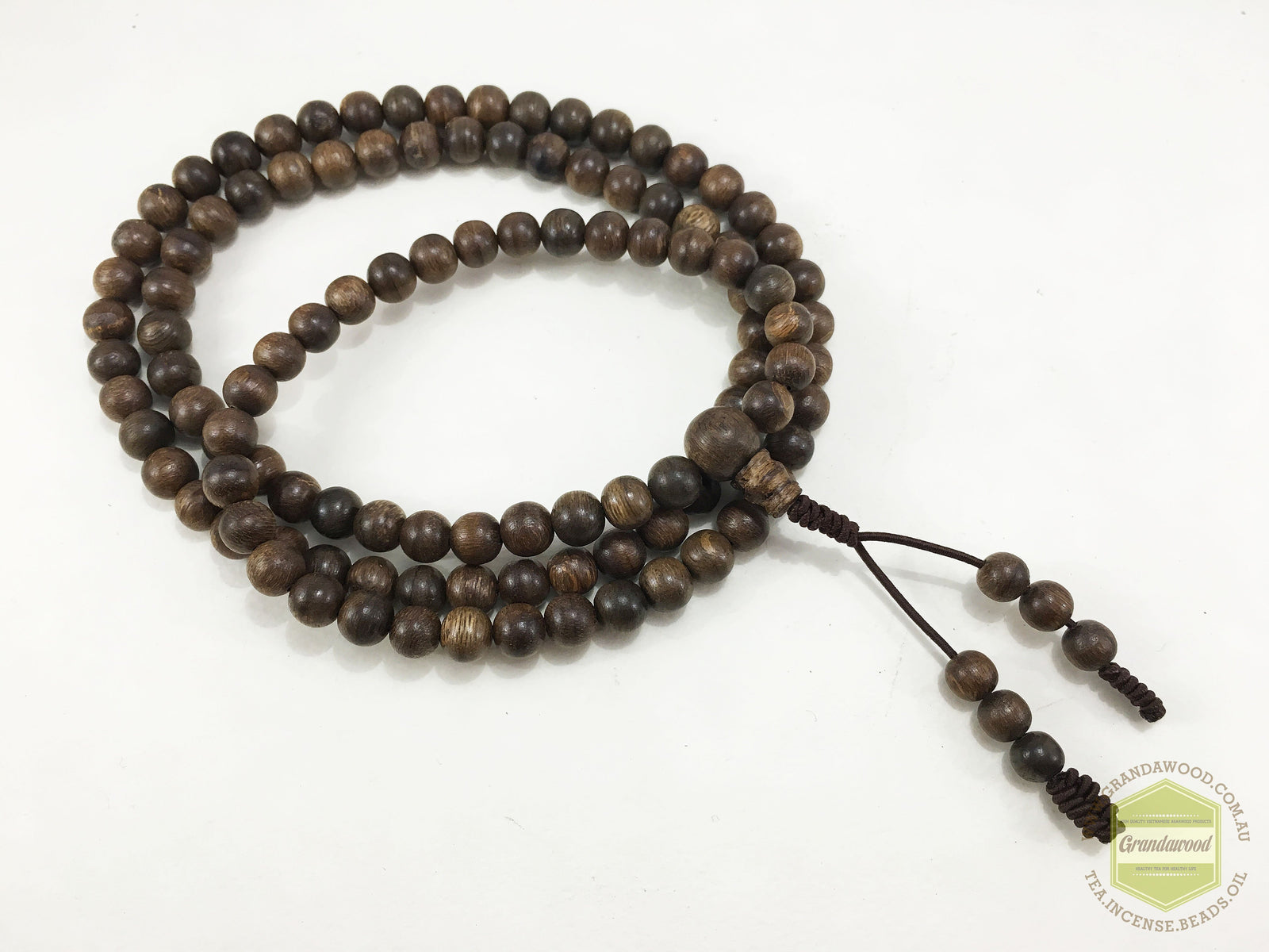 *SOLD* The Elegance: Wild Agarwood 108 mala 6mm 11g -