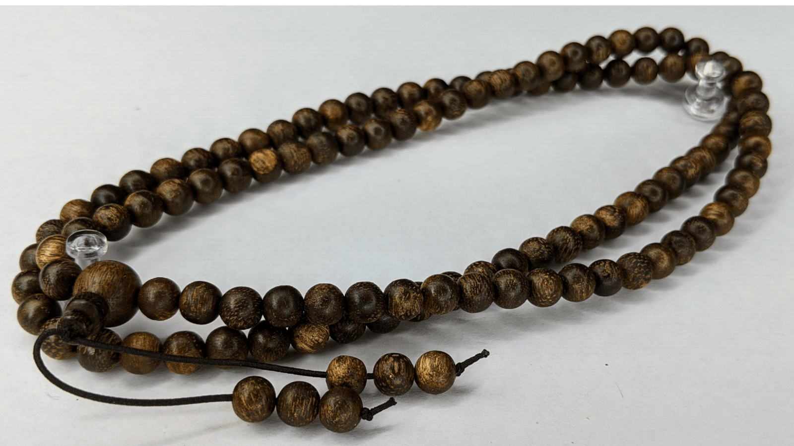 Fortune and Wealth Attractor - Wild Agarwood 108 mala from Borneo 6mm 13g -