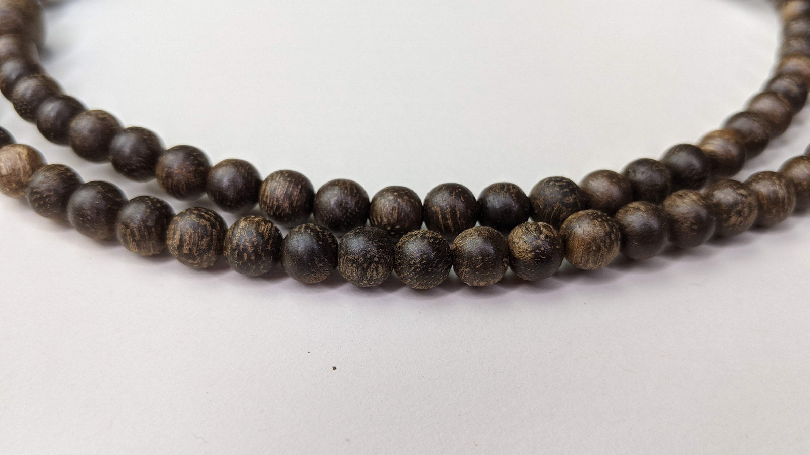 Fortune and Wealth Attractor - Wild Agarwood 108 mala from Borneo 6mm 13g -