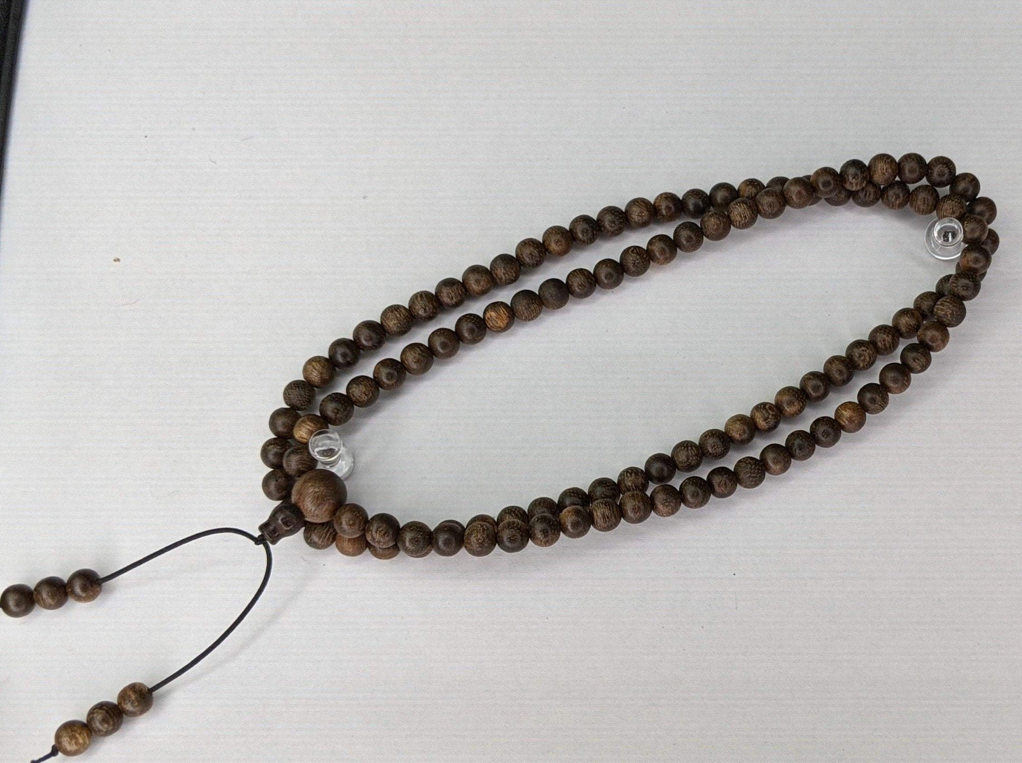 Fortune and Wealth Attractor - Wild Agarwood 108 mala from Borneo 6mm 13g -