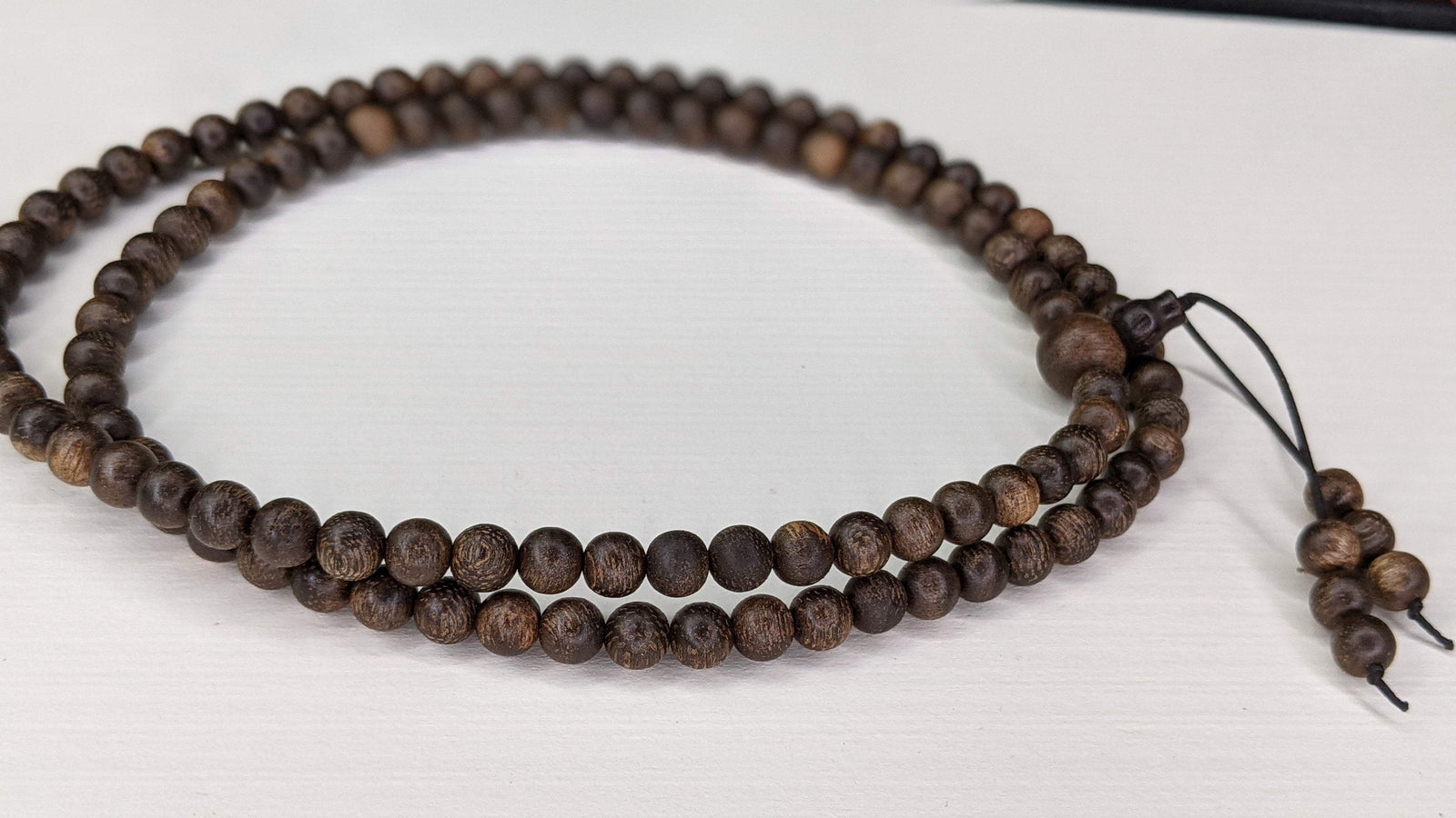 Fortune and Wealth Attractor - Wild Agarwood 108 mala from Borneo 6mm 13g -