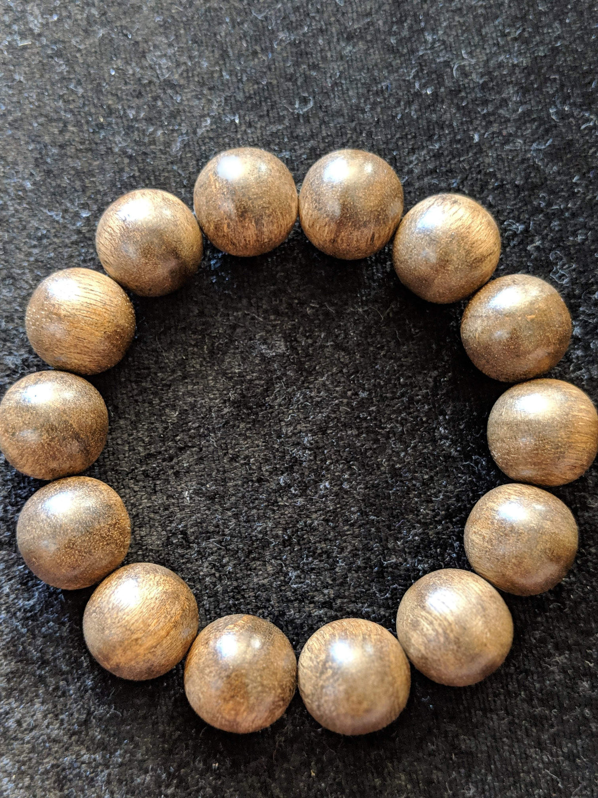 The Little Borneo Wild Agarwood Bracelet 19g,14 beads 16mm -