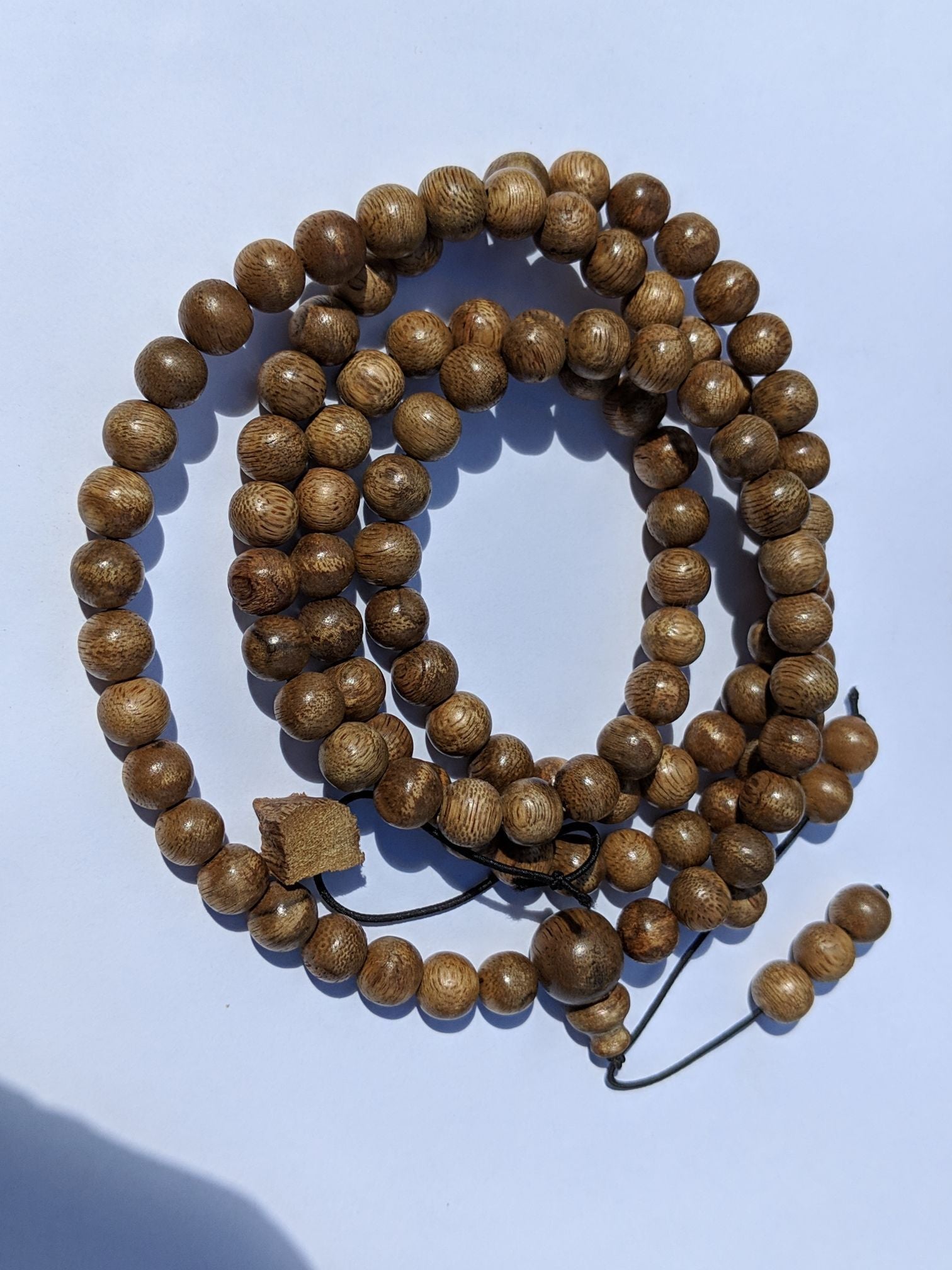 *SOLD* Wild Agarwood Aqualaria Malaccensis 108 mala 8mm 21g Classic Pattern -