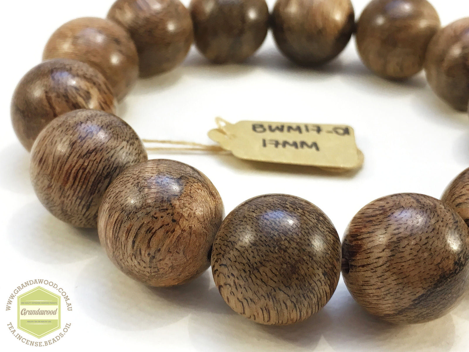 Sarawak Wild Agarwood bracelet 17mm- 21.56g - one piece only -