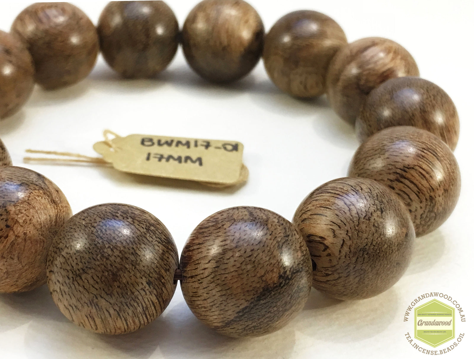 Sarawak Wild Agarwood bracelet 17mm- 21.56g - one piece only -