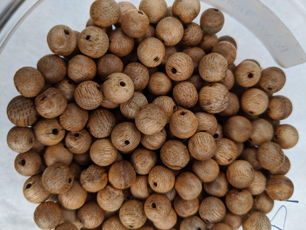 Single Beads Cultivated agarwood 7mm -