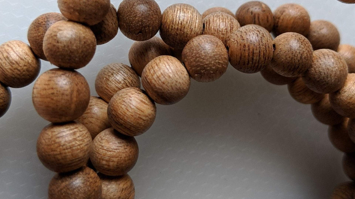 Single Beads Cultivated agarwood 7mm -