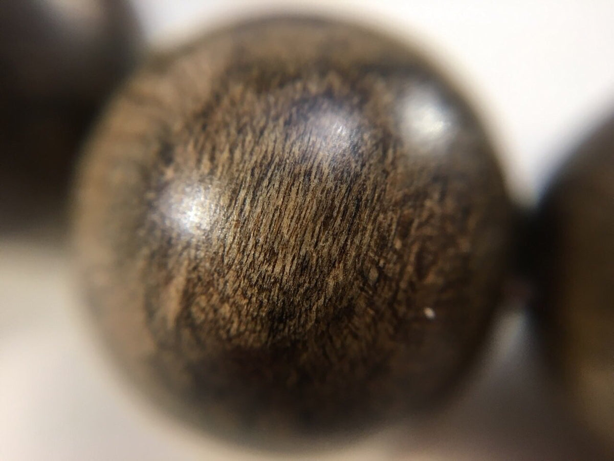 SOLD- Black Panther- Wild Dark Sinking Agarwood Bracelet 16mm over 30g -