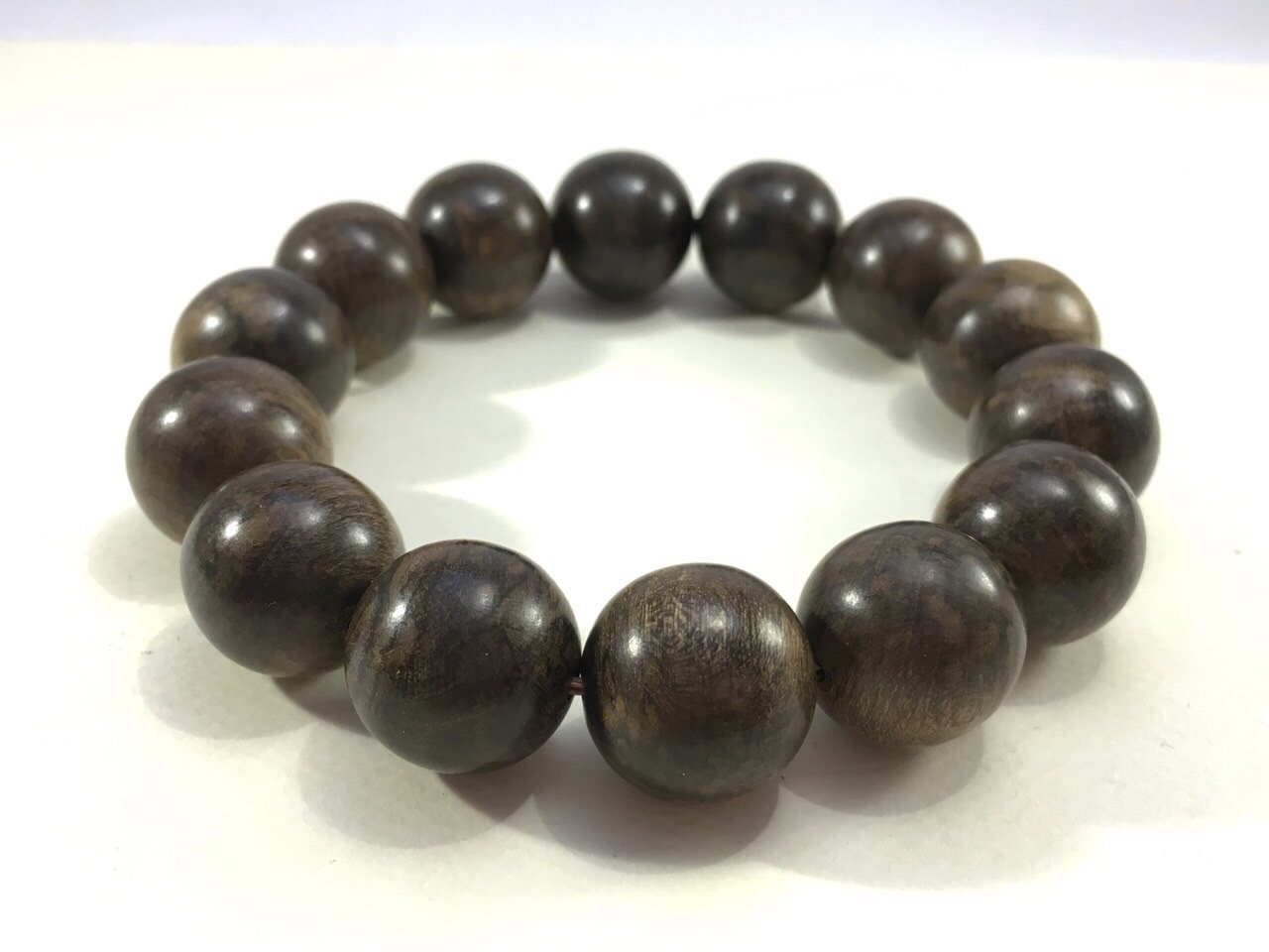 SOLD- Black Panther- Wild Dark Sinking Agarwood Bracelet 16mm over 30g -