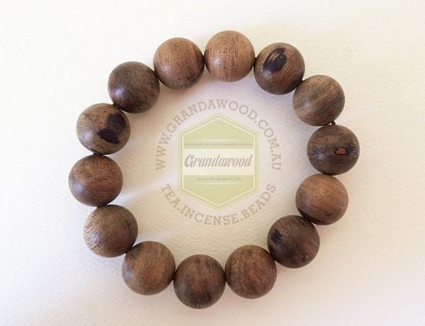SOLD- Indonesia Wild Agarwood Bracelet 佛珠 -
