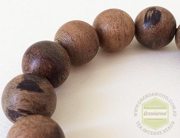 SOLD- Indonesia Wild Agarwood Bracelet 佛珠 -