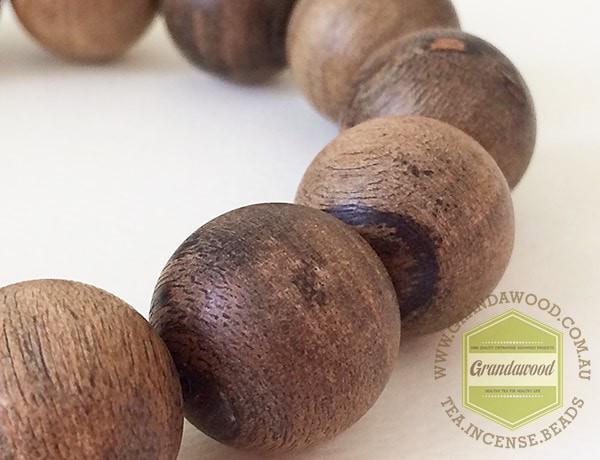 SOLD- Indonesia Wild Agarwood Bracelet 佛珠 -