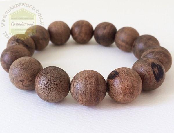 SOLD- Indonesia Wild Agarwood Bracelet 佛珠 -