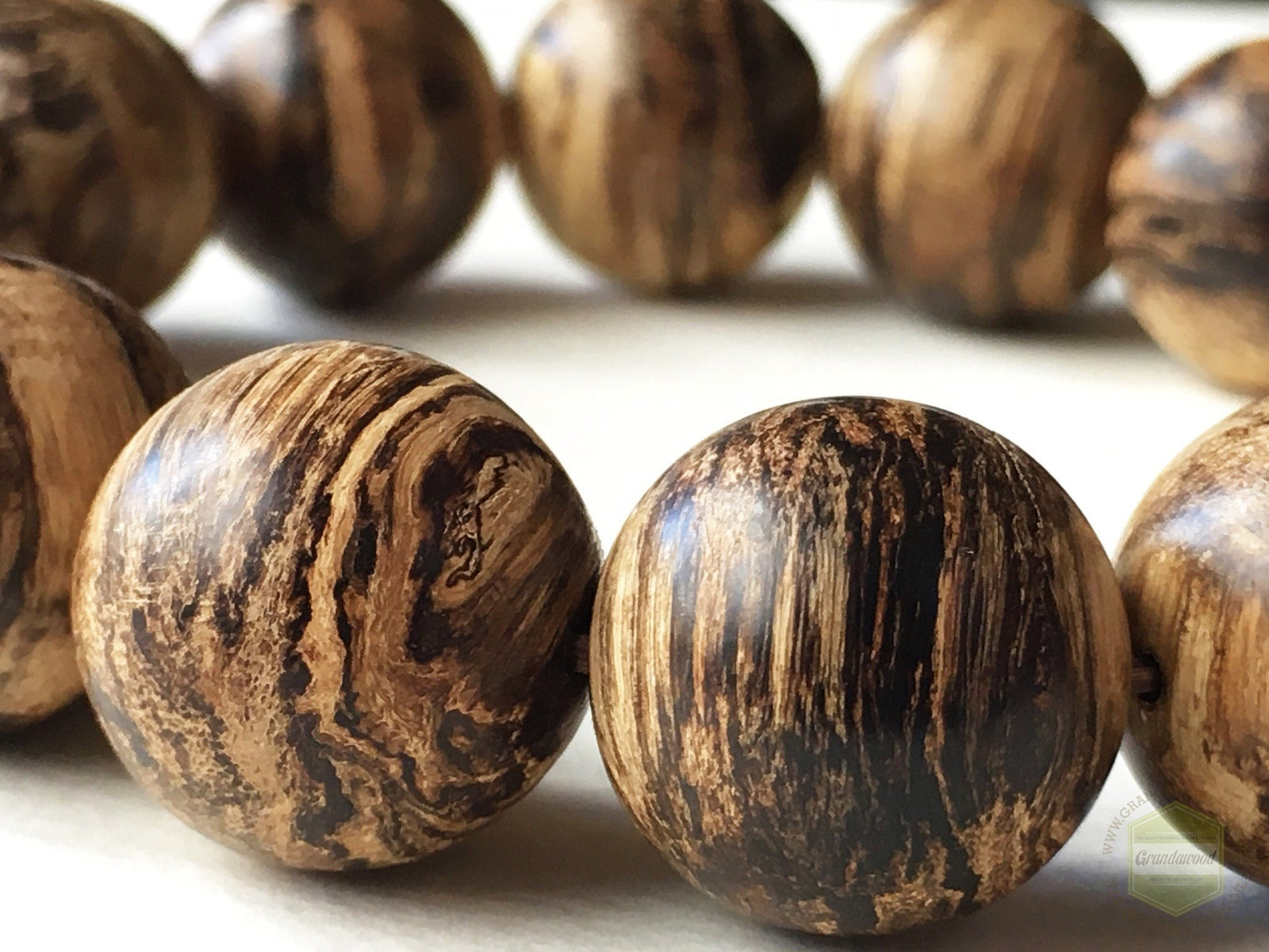 SOLD-The Windy Storm Wild Sinking Agarwood Bracelet- 16mm -