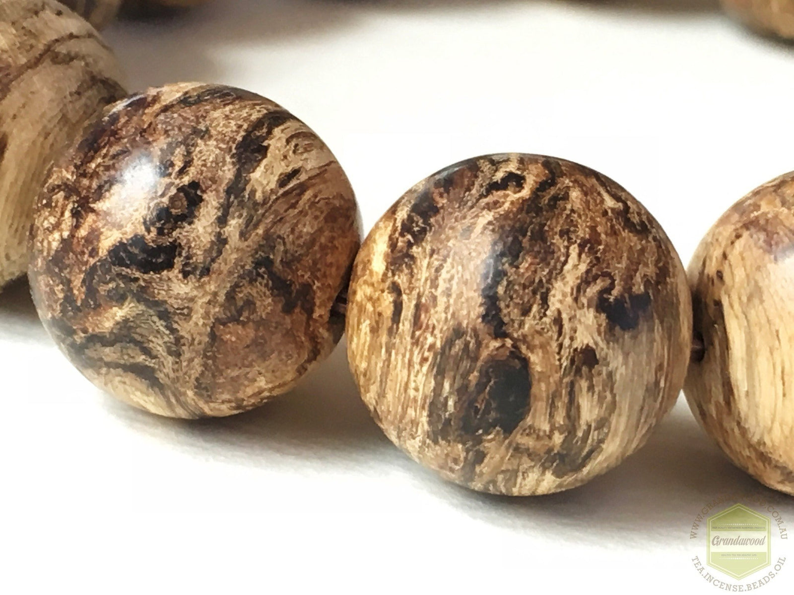 SOLD-The Windy Storm Wild Sinking Agarwood Bracelet- 16mm -