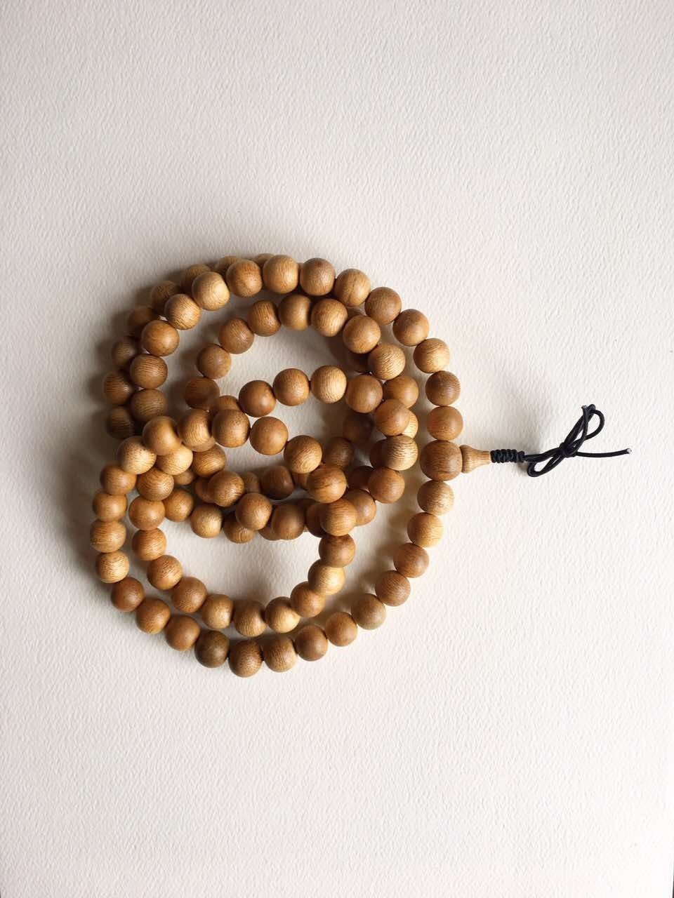 Z-Sold Out-Z- Vietnamese Cultivated 108 Mala Agarwood Beads- custom made -
