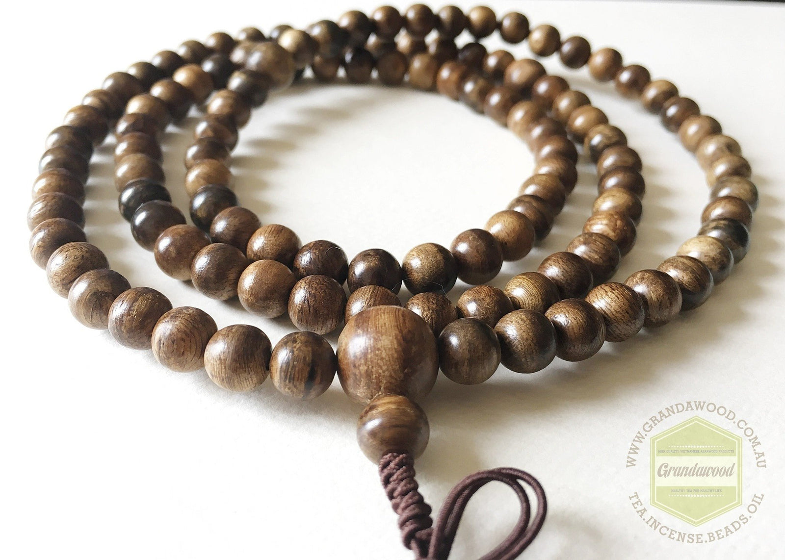 SOLD- Wild Indonesian Mala 8mm 108 beads -