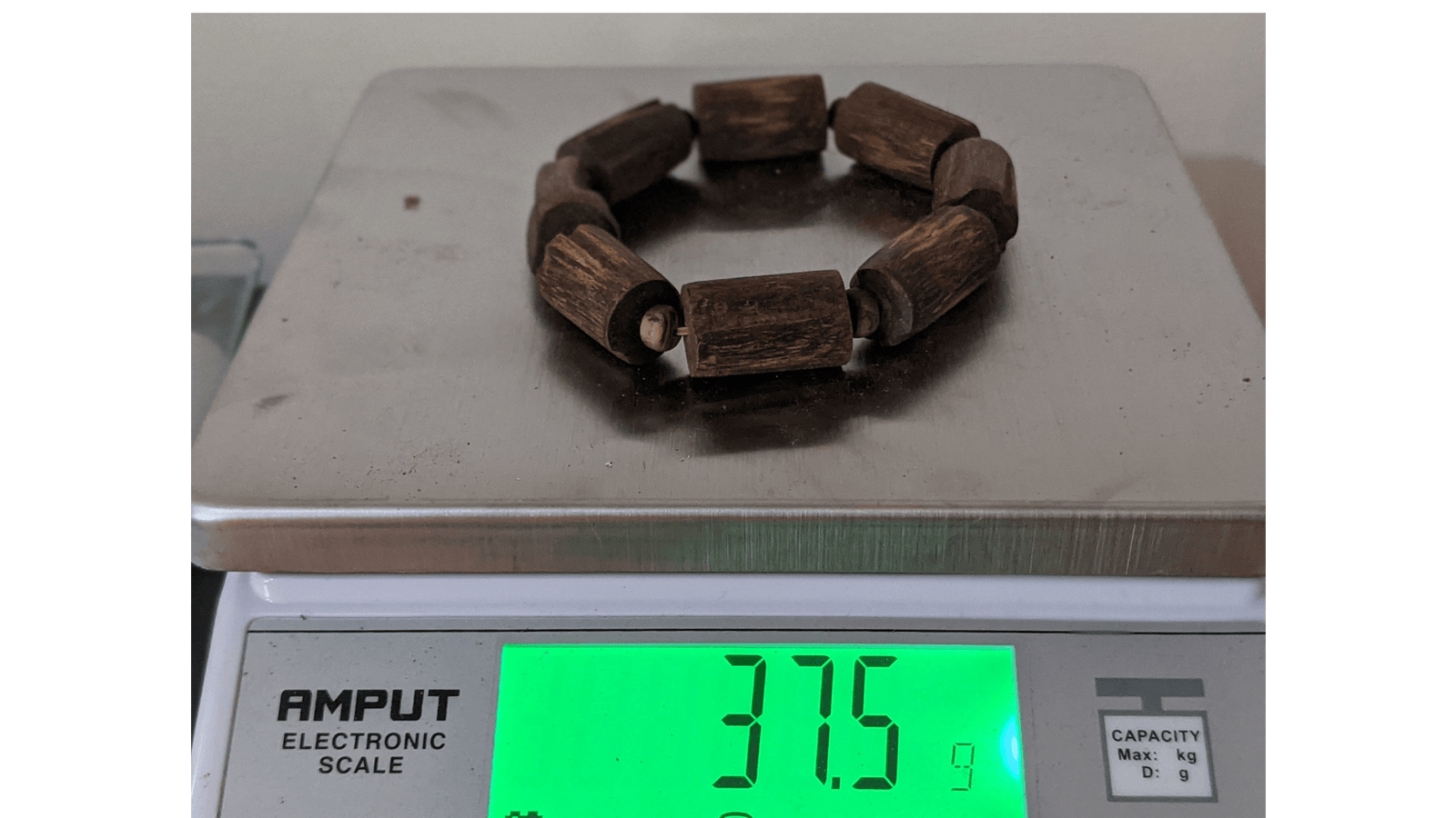 Style of the nature: Raw Wild Sinking Agarwood Bracelet made from small tree branches -