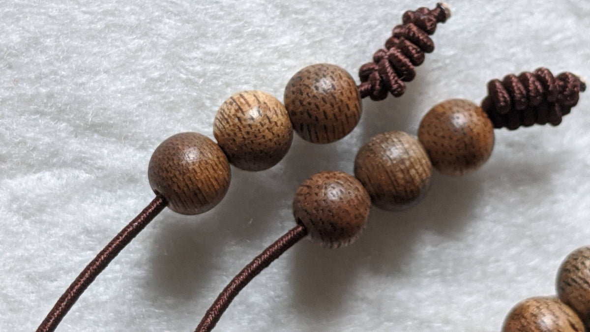 The GGG, Premium Cultivated Agarwood 108 Mala and/or Bracelet - Cultivated beads with wild agarwood quality -