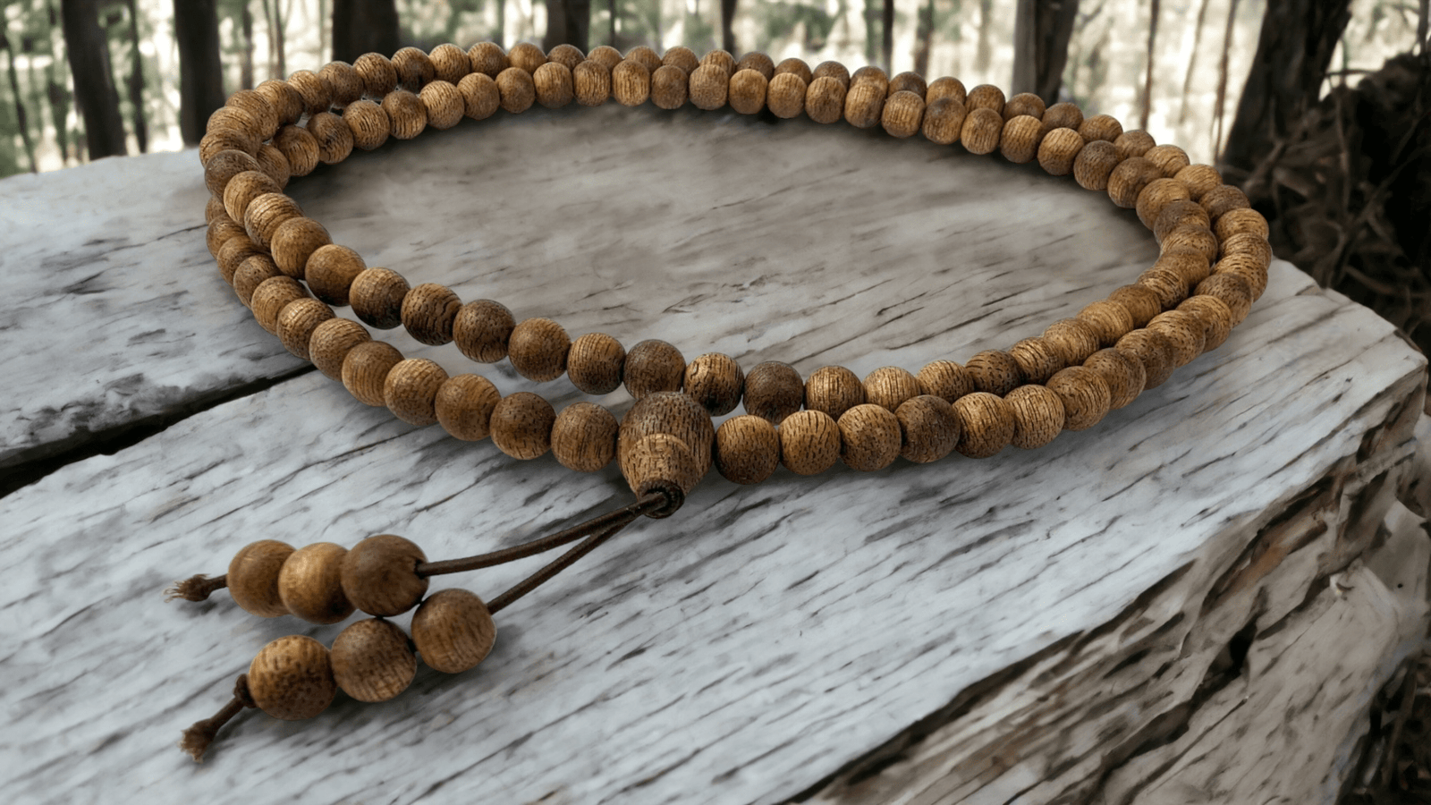 The GGG, Premium Cultivated Agarwood 108 Mala and/or Bracelet - Cultivated beads with wild agarwood quality -