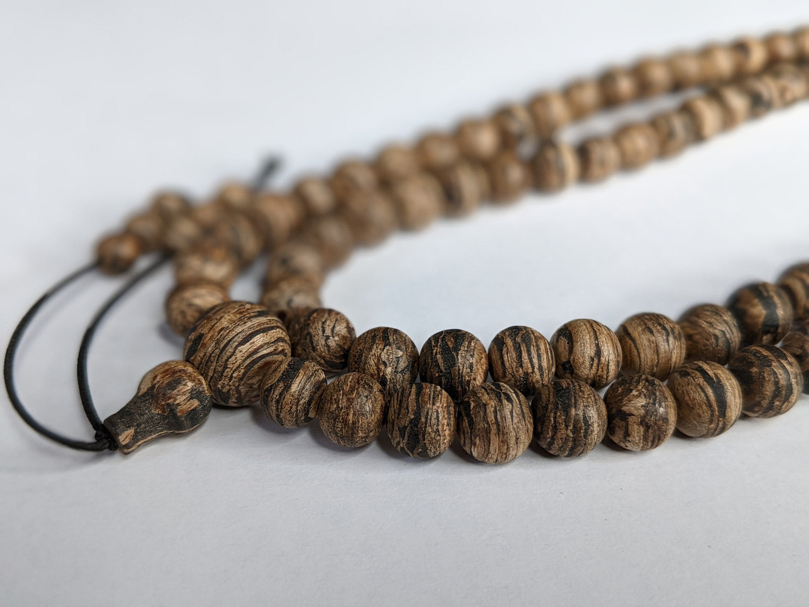 The Tarakan Tiger - Wild Agarwood 108 mala from North Kalimantan 8mm over 29g -