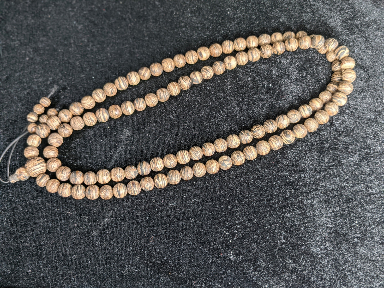 The Tarakan Tiger - Wild Agarwood 108 mala from North Kalimantan 8mm over 29g -