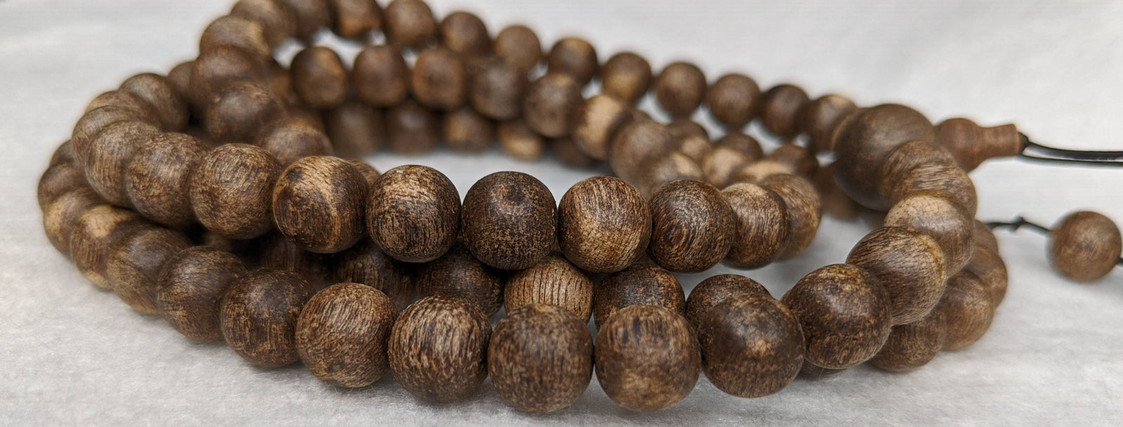 The Wiseman , Wisdom From The Elders, 108 mala made from Wild Agarwood from a small village -